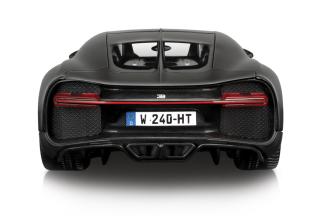 Bugatti Chiron schwarz/blau \"42\" (0-400-0 in 42 Sekunden) Burago 1:18