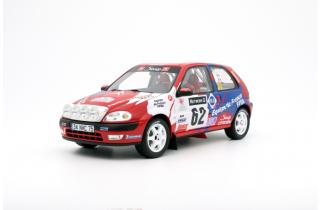 CITROËN SAXO VTS Sébastien Loeb RALLY RAC 2000 OttO mobile 1:18 Resinemodell (Türen, Motorhaube... nicht zu öffnen!)