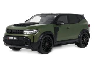 DACIA DUSTER REDUST SPORT 4X2 HYBRID GREEN 2025 OttO mobile 1:18 Resinemodell (Türen, Motorhaube... nicht zu öffnen!)