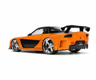 Fast & Furious Han 1997 Mazda RX7 orange/schwarz Jada 1:24