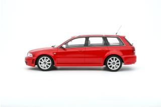 Audi RS 4 B5 2000 Misano Red Innenraum schwarz/weiß  OttO mobile 1:18 Resinemodell (Türen, Motorhaube... nicht zu öffnen!)