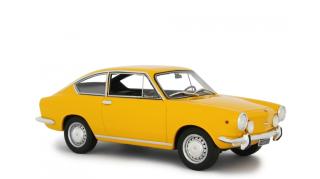 Fiat 850 SPORT COUPÈ 1968 gelb Laudoracing-Models 1:18 Resinemodell (Türen, Motorhaube... nicht zu öffnen!)