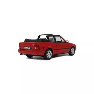 Ford Escort Mk4 XR3i Cabriolet - Flamenco-Rot 1986 OttO mobile 1:18 Resinemodell (Türen, Motorhaube... nicht zu öffnen!)