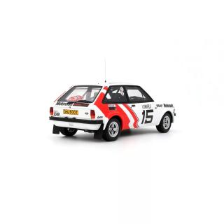 Ford Fiesta 1600 Gr.2 Rallye Monte Carlo 1979  FORD FIESTA 1600 GR.2 #15 R.CLARK / RALLYE MONTE CARLO 1979 OttO mobile 1:18 Resinemodell (Türen, Motorhaube... nicht zu öffnen!)
