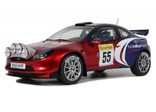 FORD PUMA SUPER 1600 RED DUVAL RALLYE MONTE CARLO 2002 OttO mobile 1:18 Resinemodell (Türen, Motorhaube... nicht zu öffnen!)