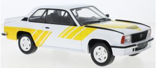Opel Ascona B 400, weiss/gelb, 1982 IXO 1:18 Metallmodell (Türen/Hauben nicht zu öffnen!)