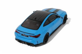 BMW M4 CS RIVIERA BLUE 2024 GT Spirit 1:18 Resinemodell (Türen, Motorhaube... nicht zu öffnen!)