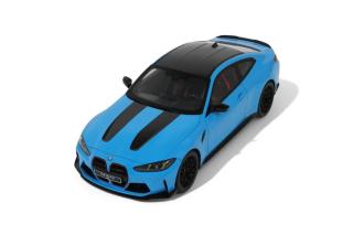 BMW M4 CS RIVIERA BLUE 2024 GT Spirit 1:18 Resinemodell (Türen, Motorhaube... nicht zu öffnen!)