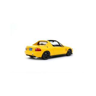 HONDA CIVIC DEL SOL SPOON PHOENIX YELLOW 1996 OttO mobile 1:18 Resinemodell (Türen, Motorhaube... nicht zu öffnen!)