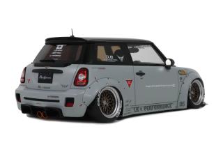 LB-WORKS LB NATION MINI COOPER R56 2015 \"Project car\" OttO mobile 1:18 Resinemodell (Türen, Motorhaube... nicht zu öffnen!)