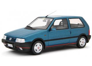 Fiat Uno Turbo i.e. 1.4 1990 BLU DELPHY Laudoracing 1:18 Resinemodell (Türen, Motorhaube... nicht zu öffnen!)