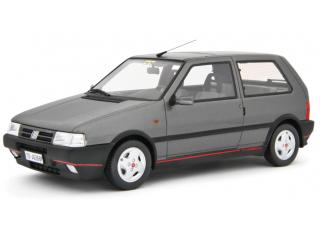 Fiat Uno Turbo i.e. 1.4 1990 GRIGIO QUARZO Laudoracing 1:18 Resinemodell (Türen, Motorhaube... nicht zu öffnen!)