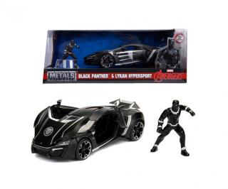 Marvel Avengers Black Panther & Lykan Hypersport Jada 1:24