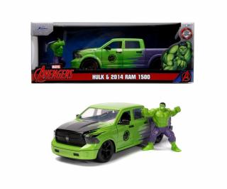 Marvel Avengers Hulk & 2014 Dodge Ram 1500 Jada 1:24