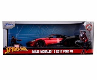 Marvel Spider-Man Miles Morales & 2017 Ford GT   Jada 1:24