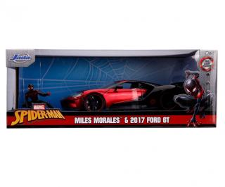 Marvel Spider-Man Miles Morales & 2017 Ford GT   Jada 1:24