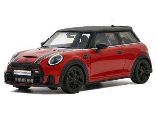 MINI COOPER S JCW PACKAGE RED 2021 OttO mobile 1:18 Resinemodell (Türen, Motorhaube... nicht zu öffnen!)