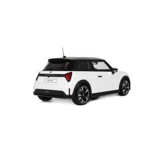 MINI COOPER S NANUQ WHITE (METALLIC) 2025 OttO mobile 1:18 Resinemodell (Türen, Motorhaube... nicht zu öffnen!)