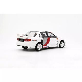 MITSUBISHI LANCER EVO III SCOTIA WHITE W83 1995 OttO mobile 1:18 Resinemodell (Türen, Motorhaube... nicht zu öffnen!)