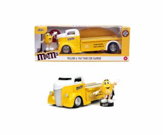M&Ms Yellow & 1947 Ford COE Flatbed   Jada 1:24