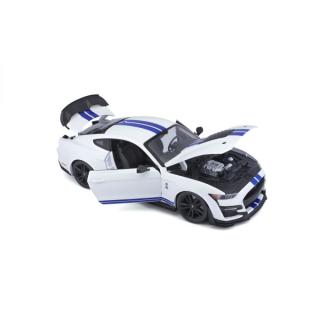 Ford Mustang Shelby GT500 ´20 weiß/blau Maisto 1:18 Metallmodell