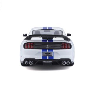 Ford Mustang Shelby GT500 ´20 weiß/blau Maisto 1:18 Metallmodell