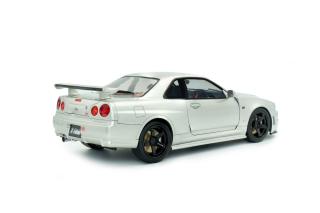 Nissan Skyline GT-R (BNR34) with NISMO Parts – 1999 Silver S1804312 Solido 1:18 Metallmodell