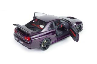 Nissan Skyline GT-R (BNR34) Z-TUNE – midnight purple – 1999 S1804311 Solido 1:18 Metallmodell