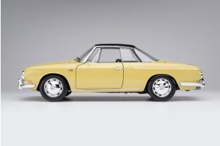 Volkswagen Karmann Ghia Typ 34 Manila yellow / black top \"Limited 1000 pieces\" - Sticker on the box Norev 1:18 Metallmodell 2 Türen, Kofferraum und Motorhaube  zu öffnen!