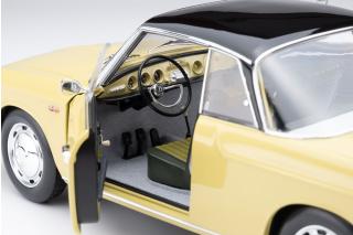 Volkswagen Karmann Ghia Typ 34 Manila yellow / black top \"Limited 1000 pieces\" - Sticker on the box Norev 1:18 Metallmodell 2 Türen, Kofferraum und Motorhaube  zu öffnen!