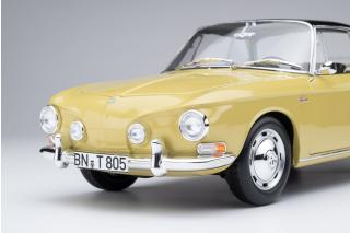 Volkswagen Karmann Ghia Typ 34 Manila yellow / black top \"Limited 1000 pieces\" - Sticker on the box Norev 1:18 Metallmodell 2 Türen, Kofferraum und Motorhaube  zu öffnen!