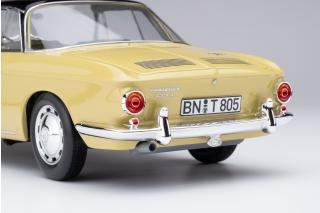 Volkswagen Karmann Ghia Typ 34 Manila yellow / black top \"Limited 1000 pieces\" - Sticker on the box Norev 1:18 Metallmodell 2 Türen, Kofferraum und Motorhaube  zu öffnen!