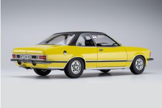 Opel Commodore B GS/E Coupé 1975 - brillant yellow Touring Modelcars 1:18 Metallmodell 2 Türen, Motorhaube und Kofferraum zu öffnen!