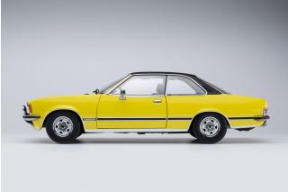 Opel Commodore B GS/E Coupé 1975 - brillant yellow Touring Modelcars 1:18 Metallmodell 2 Türen, Motorhaube und Kofferraum zu öffnen!