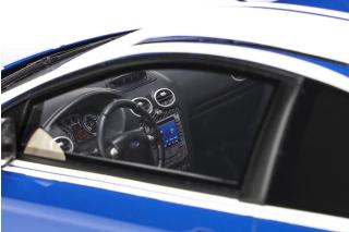 Ford Focus MK2 RS Le Mans Blue 2010 OttO mobile 1:18 Resinemodell (Türen, Motorhaube... nicht zu öffnen!)