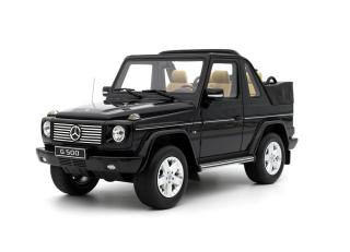 Mercedes-Benz G500 Convertible 2007 Obsidian Black Metallic OttO mobile 1:18 Resinemodell (Türen, Motorhaube... nicht zu öffnen!)