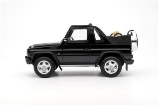 Mercedes-Benz G500 Convertible 2007 Obsidian Black Metallic OttO mobile 1:18 Resinemodell (Türen, Motorhaube... nicht zu öffnen!)