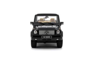 Mercedes-Benz G500 Convertible 2007 Obsidian Black Metallic OttO mobile 1:18 Resinemodell (Türen, Motorhaube... nicht zu öffnen!)