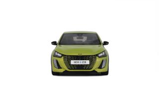PEUGEOT E-208 GT JAUNE AGUEDA 2024 OttO mobile 1:18 Resinemodell (Türen, Motorhaube... nicht zu öffnen!)