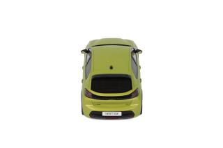 PEUGEOT E-208 GT JAUNE AGUEDA 2024 OttO mobile 1:18 Resinemodell (Türen, Motorhaube... nicht zu öffnen!)