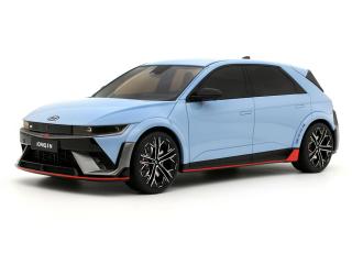 HYUNDAI IONIQ 5 N PERFORMANCE BLUE 2023 OttO mobile 1:18 Resinemodell (Türen, Motorhaube... nicht zu öffnen!)