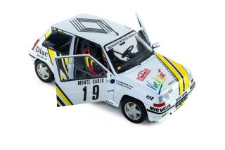 Renault 5 GT TURBO MK2 – RALLYE MONTE-CARLO – 1989 – #19 A.OREILLE/G.THIMONIE S1810006 Solido 1:18 Metallmodell