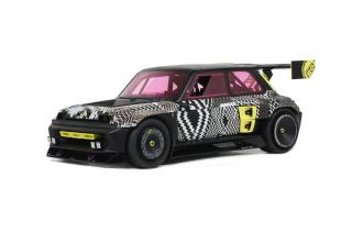 RENAULT 5 TURBO 3E BLACK MATTE 2022 OttO mobile 1:18 Resinemodell (Türen, Motorhaube... nicht zu öffnen!)