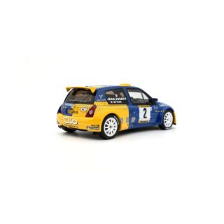 RENAULT CLIO S1600 #2 S. JEAN-JOSEPH BARUM RALLY ZLIN 2004 OttO mobile 1:18 Resinemodell (Türen, Motorhaube... nicht zu öffnen!)
