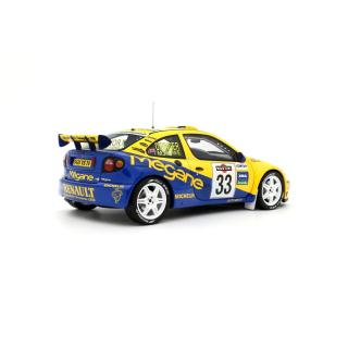 RENAULT MEGANE MAXI #33 M. ROWE- SAN REMO 199 OttO mobile 1:18 Resinemodell (Türen, Motorhaube... nicht zu öffnen!)