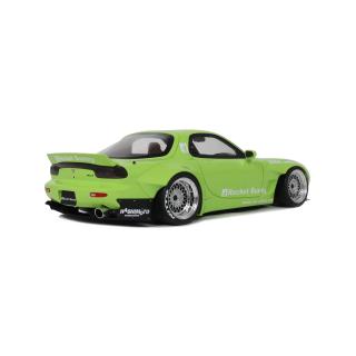 ROCKET BUNNY AERO (V1) MAZDA RX7 (FD3S) PEARL GREEN 2015 OttO mobile Project Cars 1:18 Resinemodell (Türen, Motorhaube... nicht zu öffnen!)