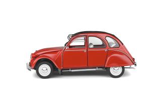 CITROËN 2 CV 6 - ROT – ROUGE – 1982 Solido 1:18 Metallmodell