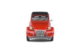 CITROËN 2 CV 6 - ROT – ROUGE – 1982 Solido 1:18 Metallmodell