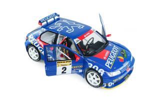 Peugeot 306 Maxi #2 Jaime Azcona / Julius Billmaier Rally de Aviles 1997 S1808309 Solido 1:18 Metallmodell