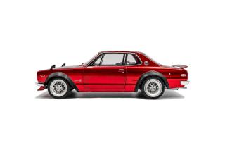 Nissan Skyline (C10) Hakosuka SOLIDO WORKS – Red Metallic – 1970 S1813002 Solido 1:18 Metallmodell